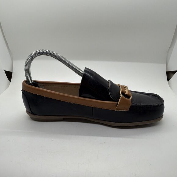 GH Bass & Co Weejuns Bass-Kacey Womens 5.5 M Loafer Slip On Black & Tan - Picture 8 of 12